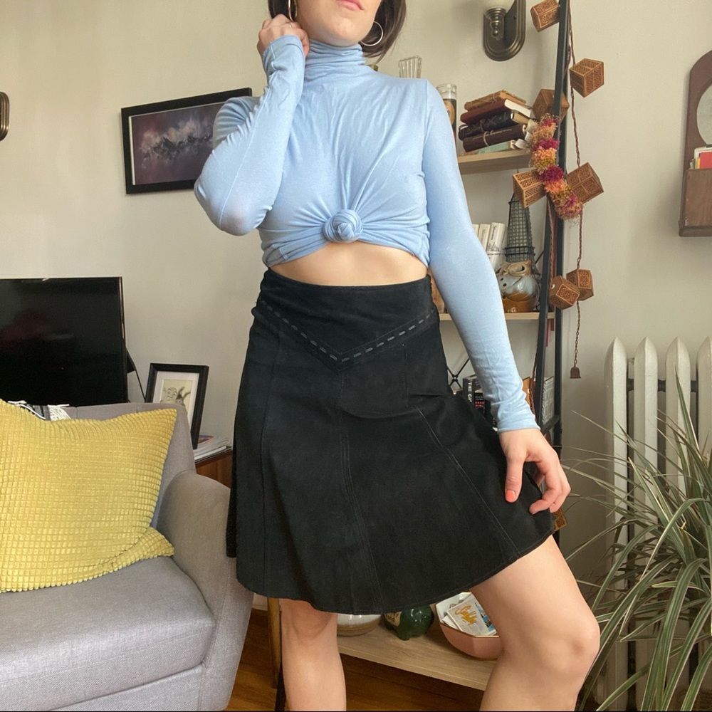 Vintage Suede Skirt